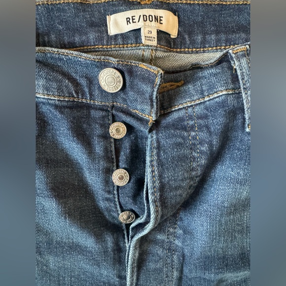 Re/Done 70’s stovepipe jeans. Size 29. Comfort Stretch High rise. - Picture 5 of 7